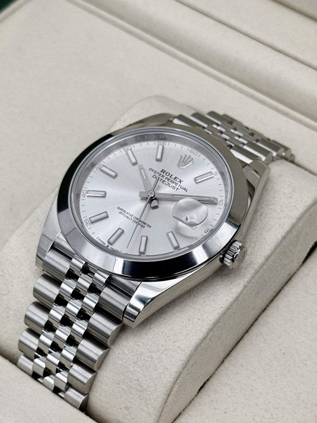 2026 Rolex Datejust 41mm 126300 Stainless Steel Jubilee Silver Dial