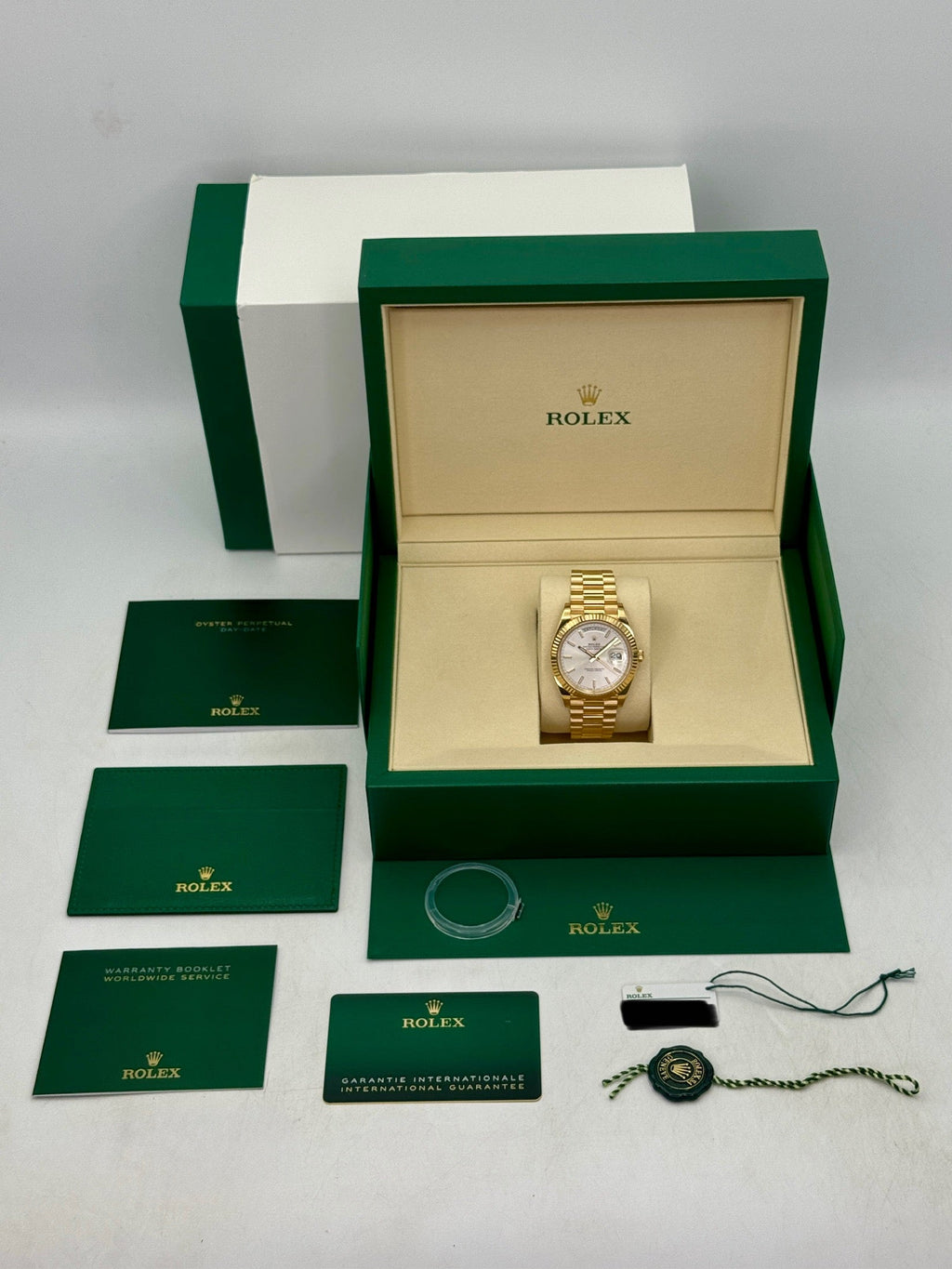 2026 Rolex Day-Date 40mm 228238 Presidential Silver Dial