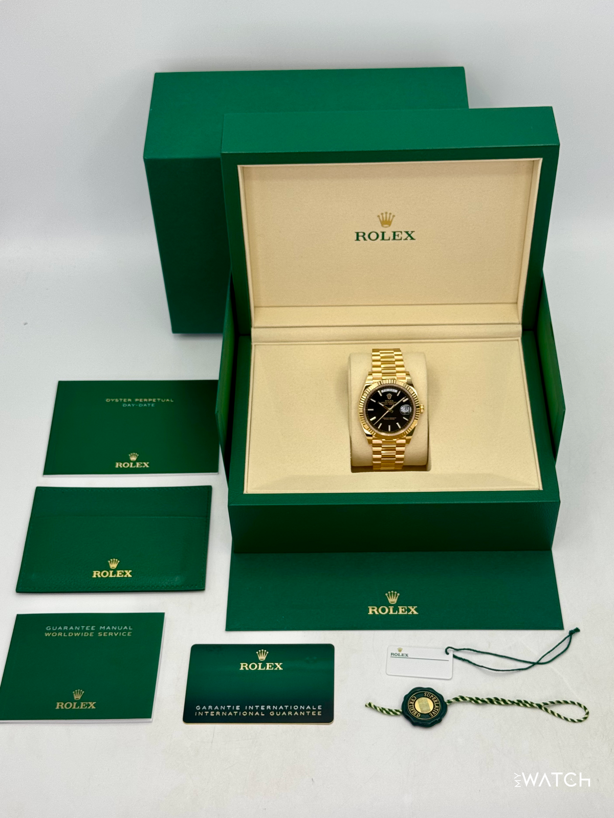 NEW 2026 Rolex Day-Date 40mm 228238 Yellow Gold Black Dial
