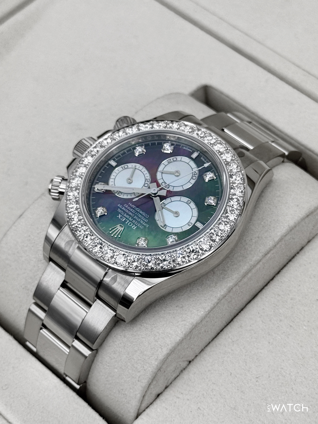 NEW 2025 Rolex Daytona 40mm 126579RBR Mother of Pearl Diamond Dial (STICKERED)