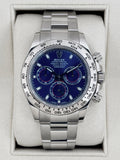 2021 Rolex Daytona 40mm 116509 White Gold Blue Dial