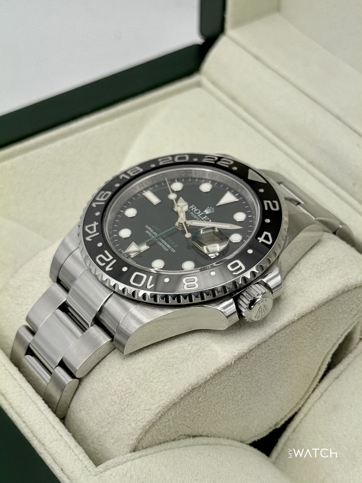 2014 Rolex GMT-Master II 40mm 116710LN Stainless Steel Black Dial