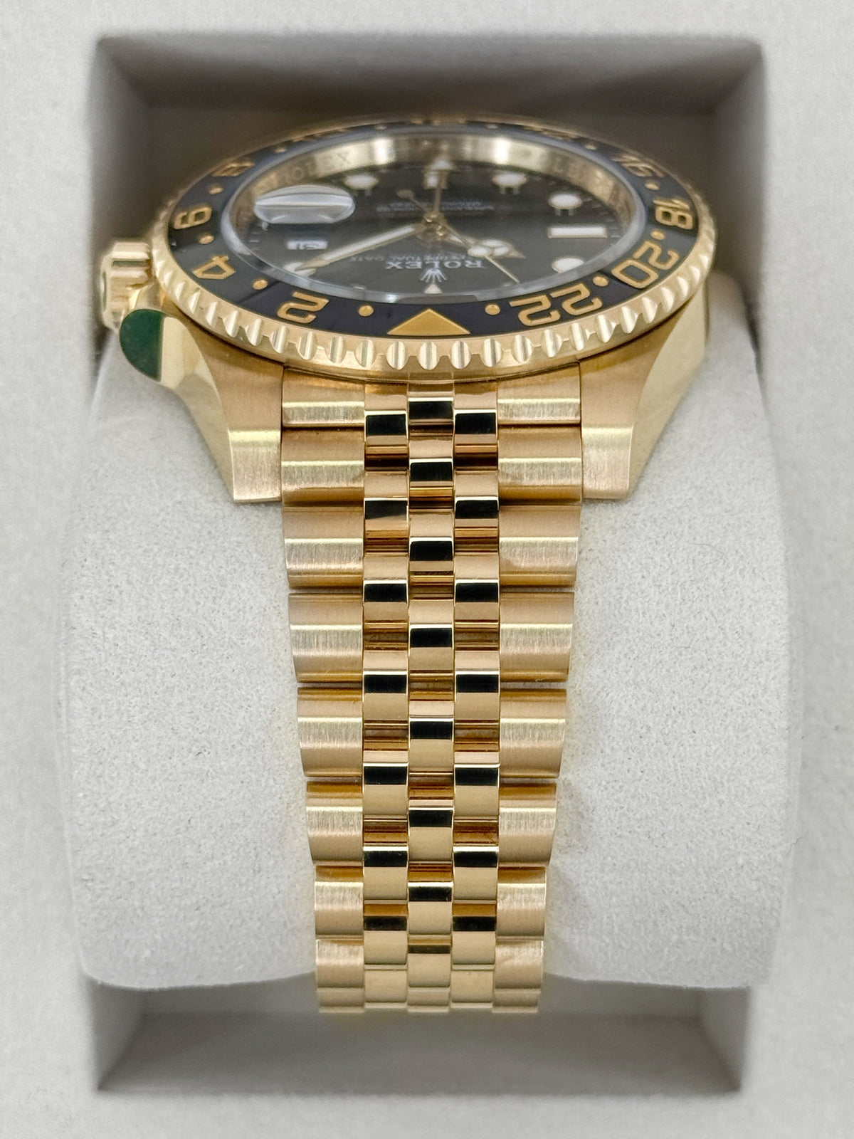 2026 Rolex GMT-Master II 40mm 126718GRNR Yellow Gold Jubilee Black Dial
