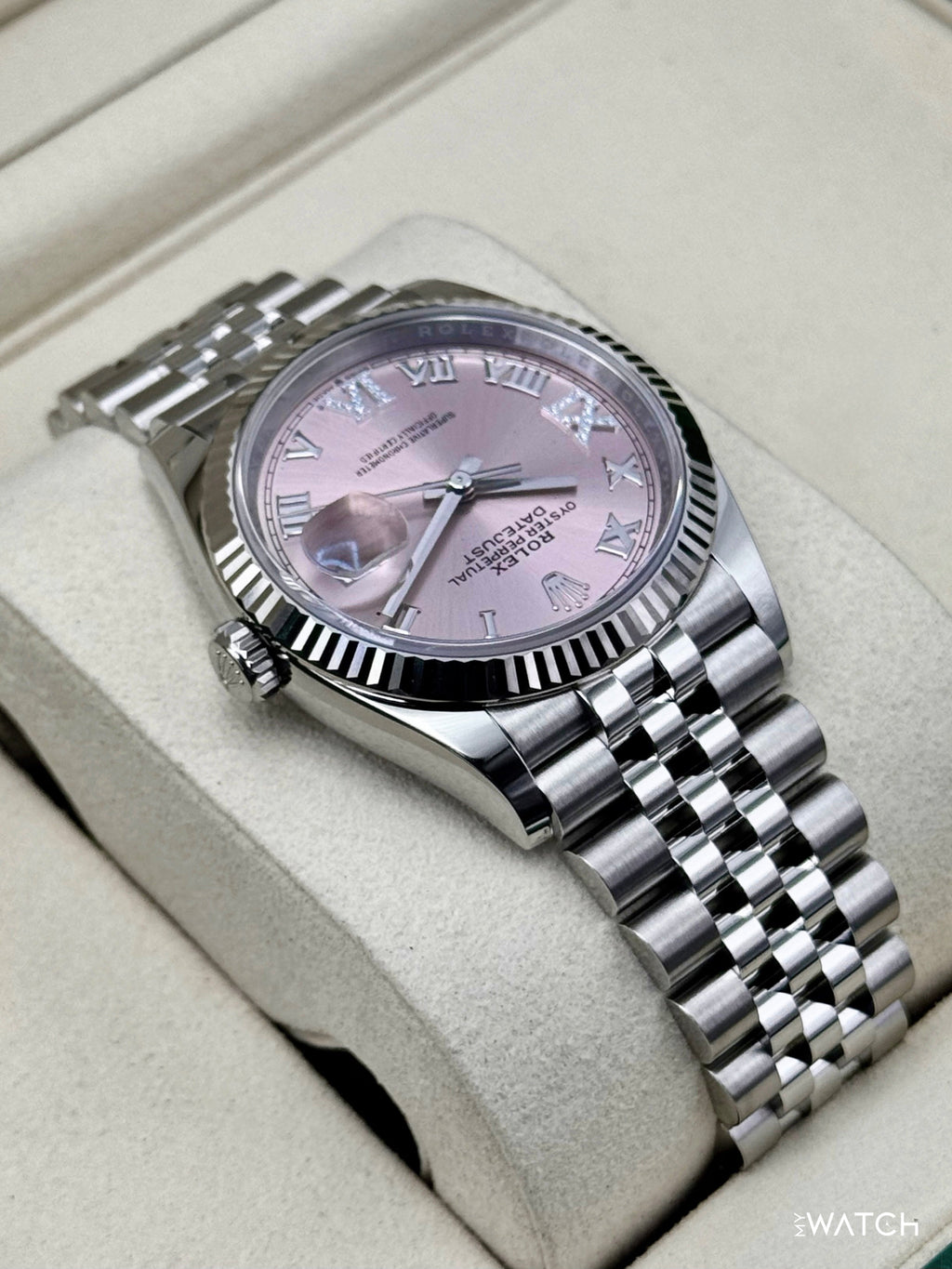 NEW 2026 Rolex Datejust 36mm 126234 Stainless Steel Jubilee Pink Diamond Dial