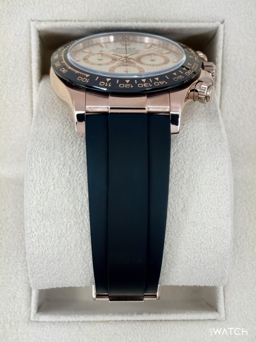 2022 Rolex Daytona 40mm 116515LN Rose Gold Oysterflex White Dial