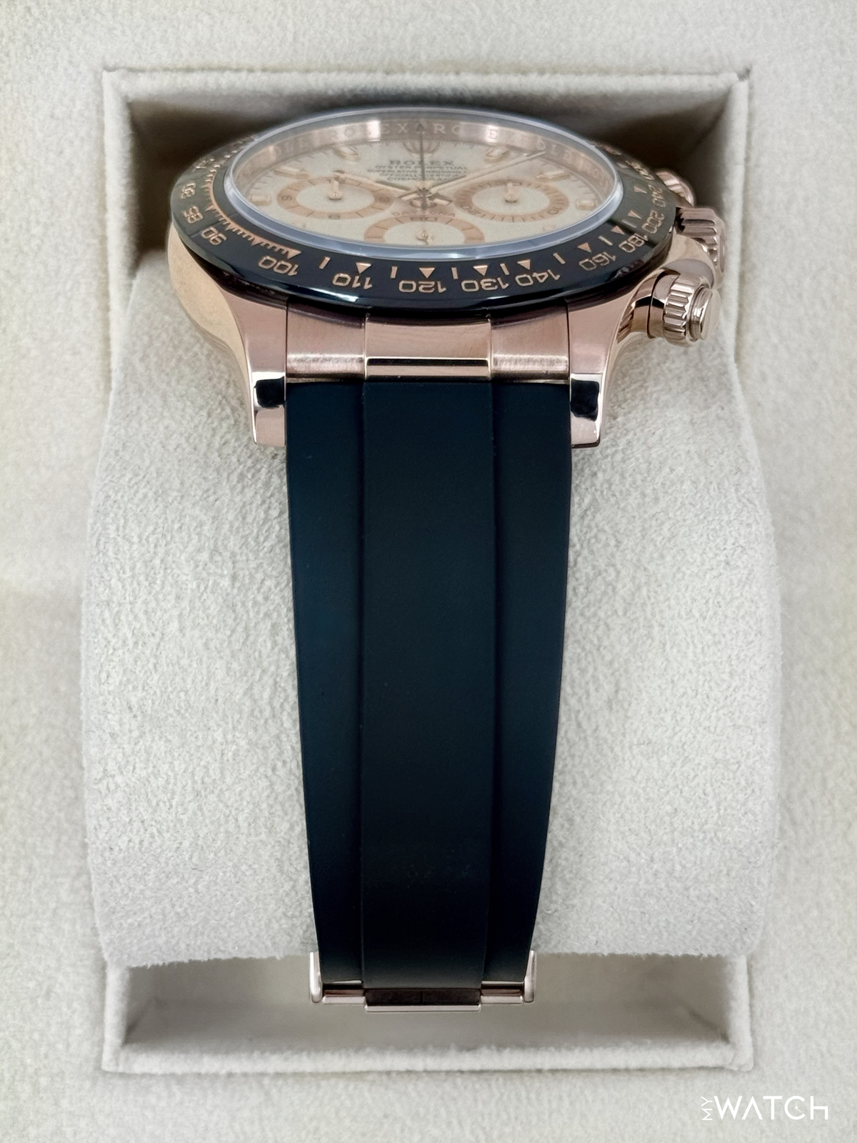 2022 Rolex Daytona 40mm 116515LN Rose Gold Oysterflex White Dial