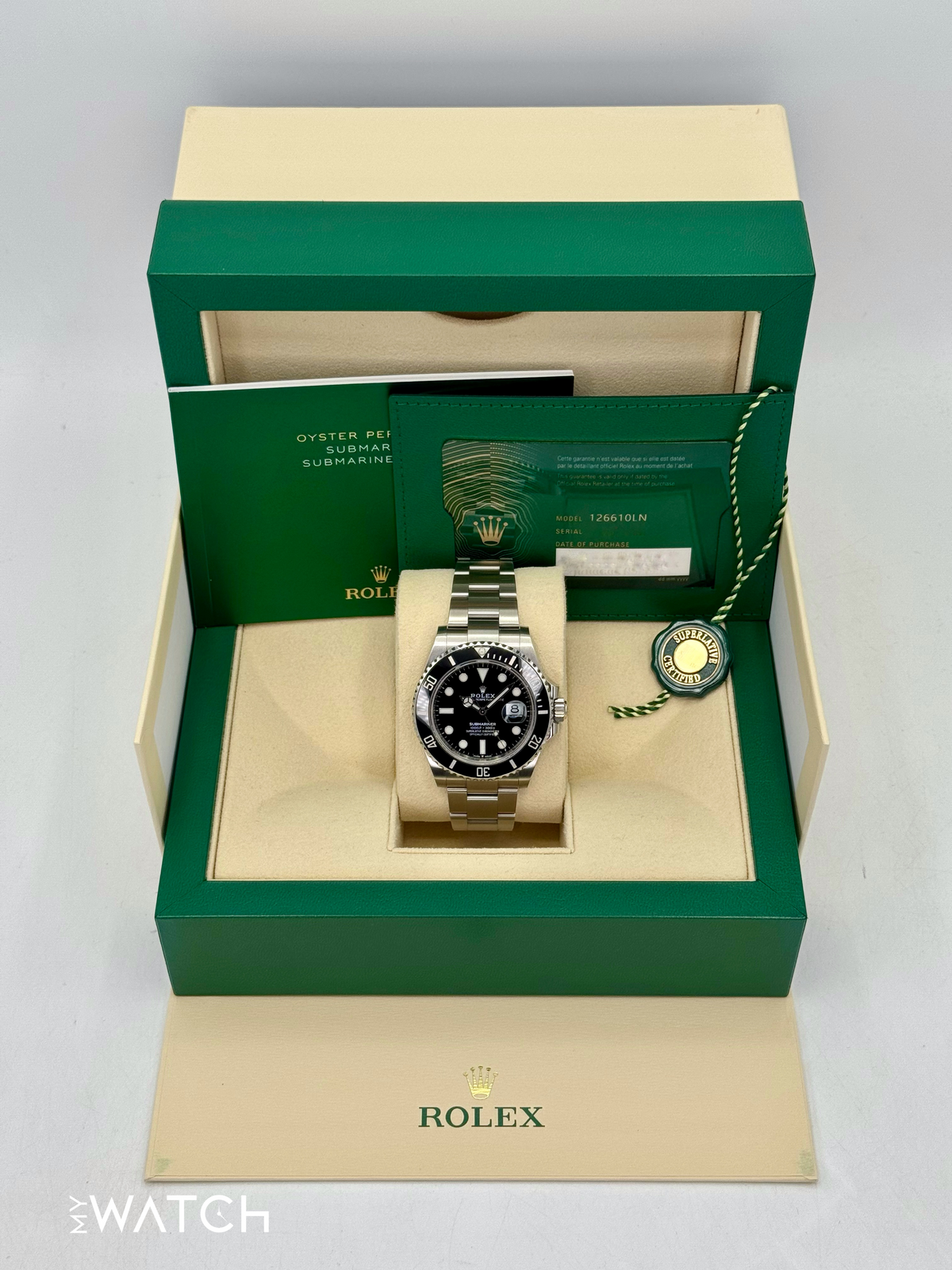 2021 Rolex Submariner 41mm 126610LN Stainless Steel Black Dial