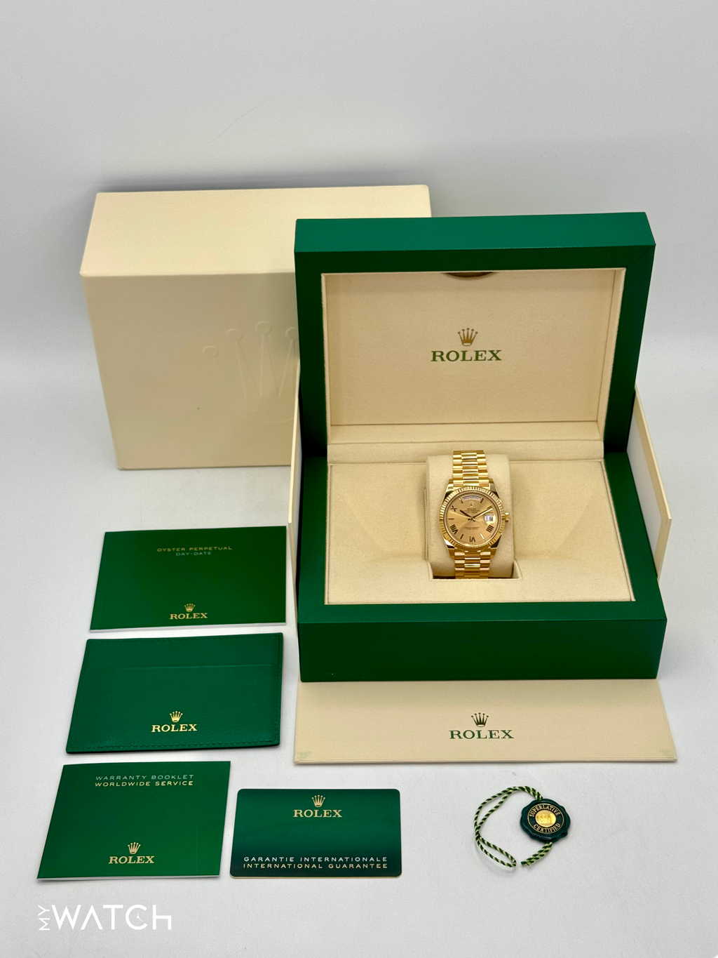 2022 Rolex Day-Date 40mm 228238 Presidential Champagne Dial