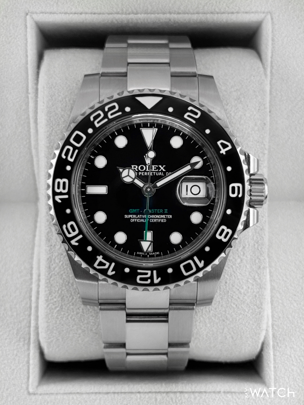 2014 Rolex GMT-Master II 40mm 116710LN Stainless Steel Black Dial