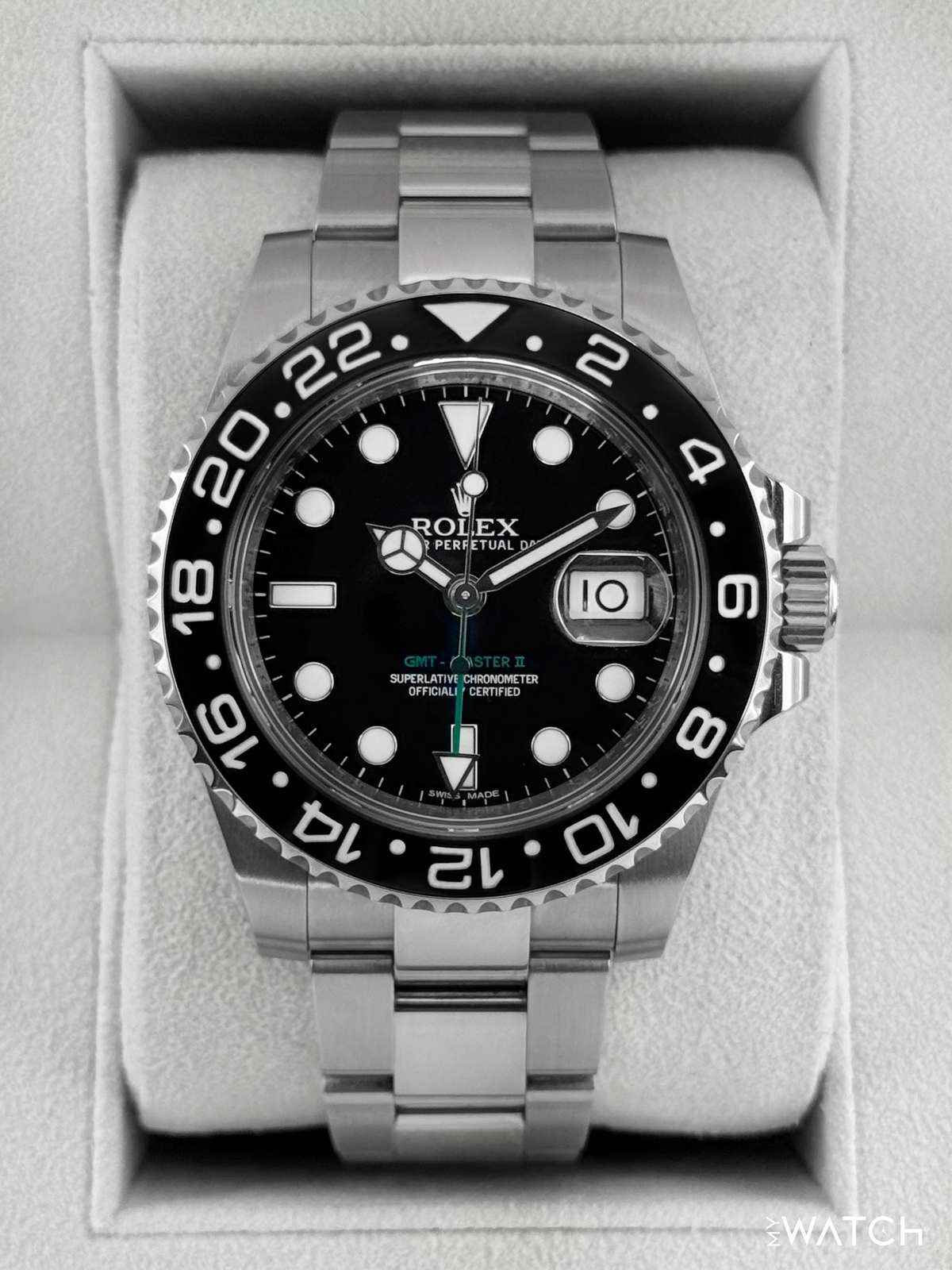 2014 Rolex GMT-Master II 40mm 116710LN Stainless Steel Black Dial