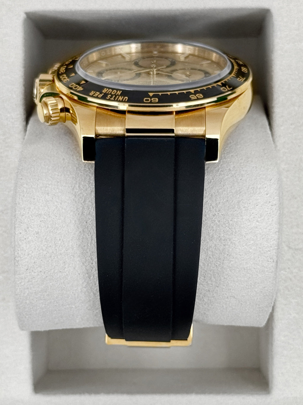 2025 Rolex Daytona 40mm 126518LN Yellow Gold Oysterflex Champagne Dial