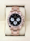 2024 Rolex Daytona 40mm 126505 Rose Gold Black Dial
