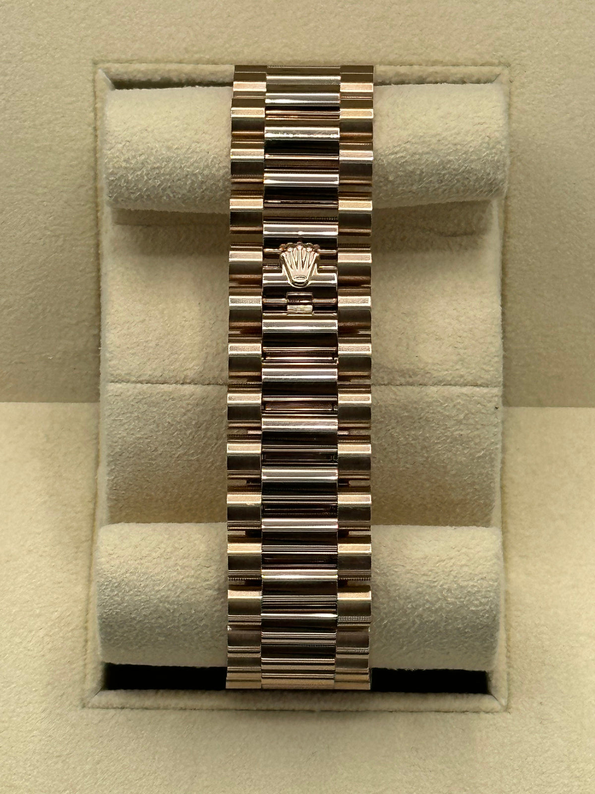 2021 Rolex Day-Date 40mm 228235 Presidential Rose Gold Sundust Dial