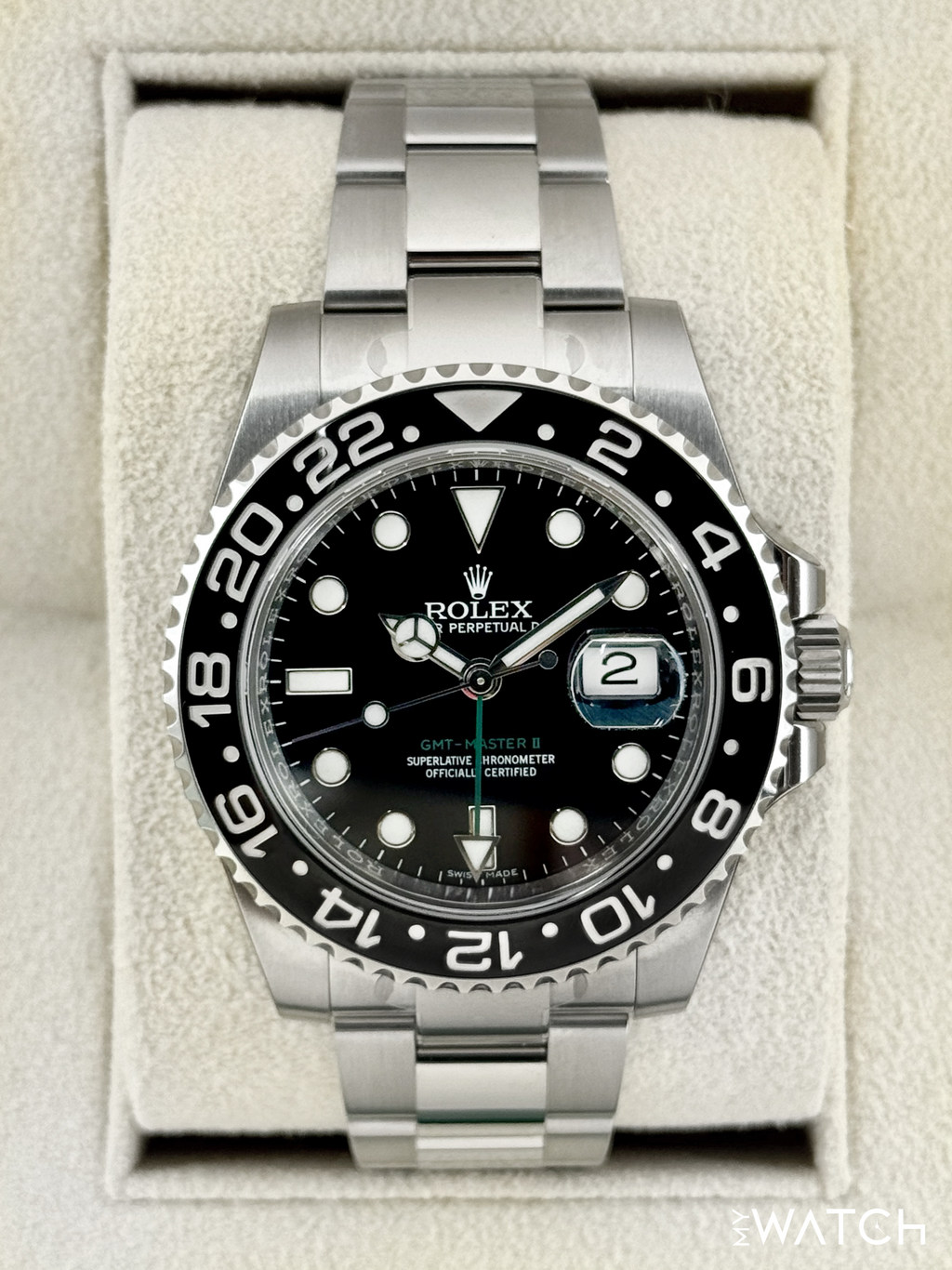 NEW OLD STOCK 2017 Rolex GMT-Master II 40mm 116710LN Stainless Steel Black Dial (STICKERED)