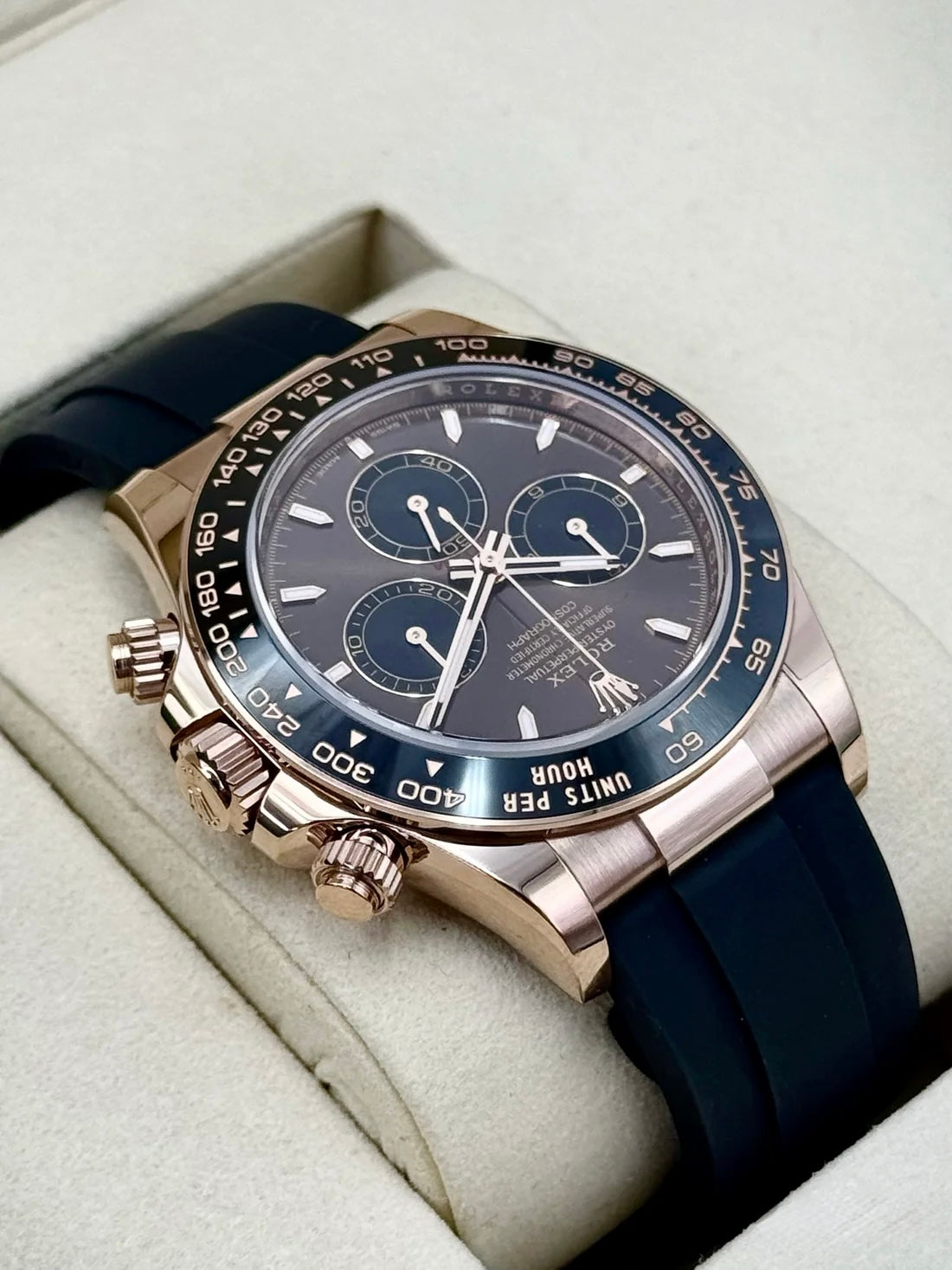 NEW 2026 Rolex Daytona 40mm 126515LN Rose Gold Oysterflex Chocolate Dial