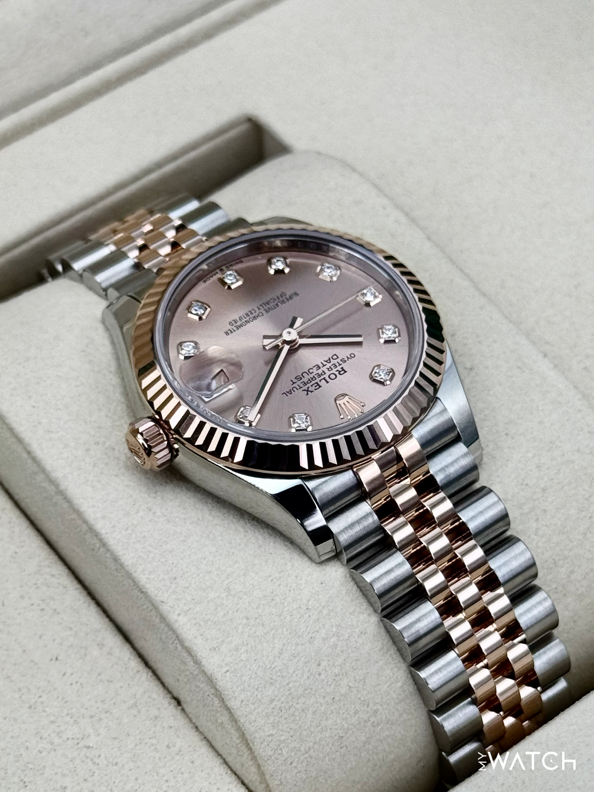 NEW 2026 Rolex Ladies Datejust 31mm 278271 Two-Tone Jubilee Pink Diamond Dial