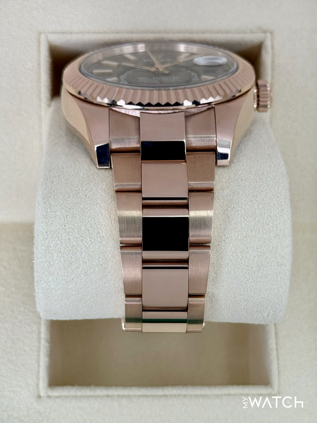 2023 Rolex Sky-Dweller 42mm 326935 Rose Gold Oyster Rhodium Dial