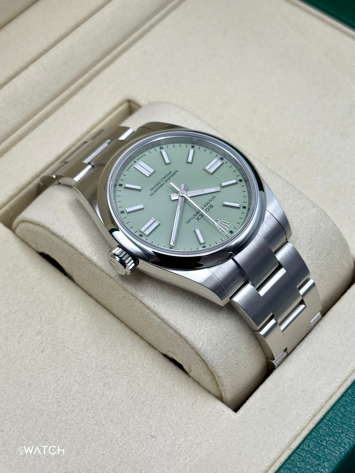 NEW 2026 Rolex Oyster Perpetual 41mm 134300 Pistachio Dial