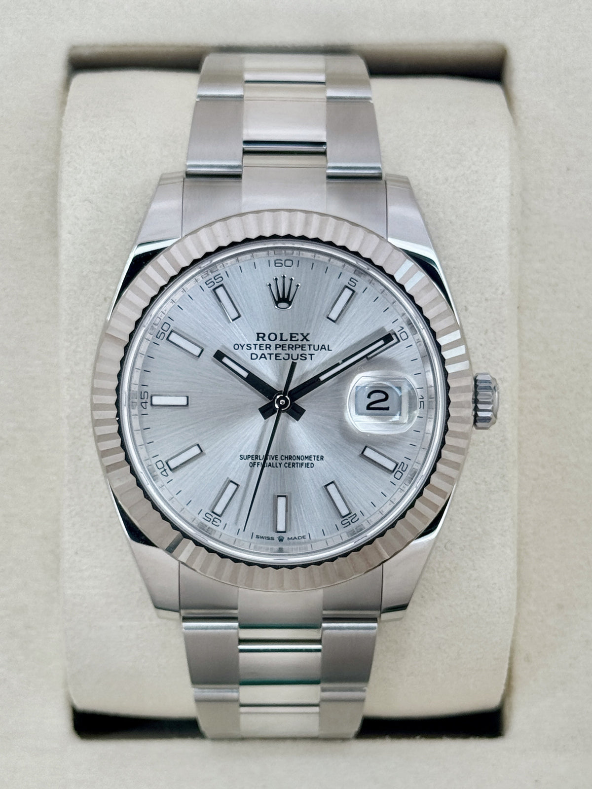 NEW 2026 Rolex Datejust 41mm 126334 Stainless Steel Oyster Silver Dial