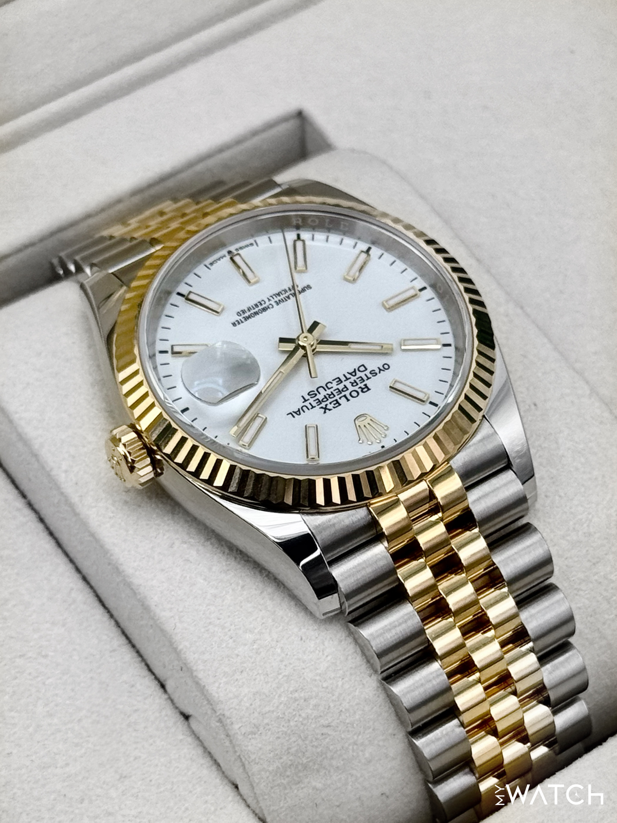 NEW 2025 Rolex Datejust 36mm 126233 Two-Tone Jubilee White Dial (STICKERED)