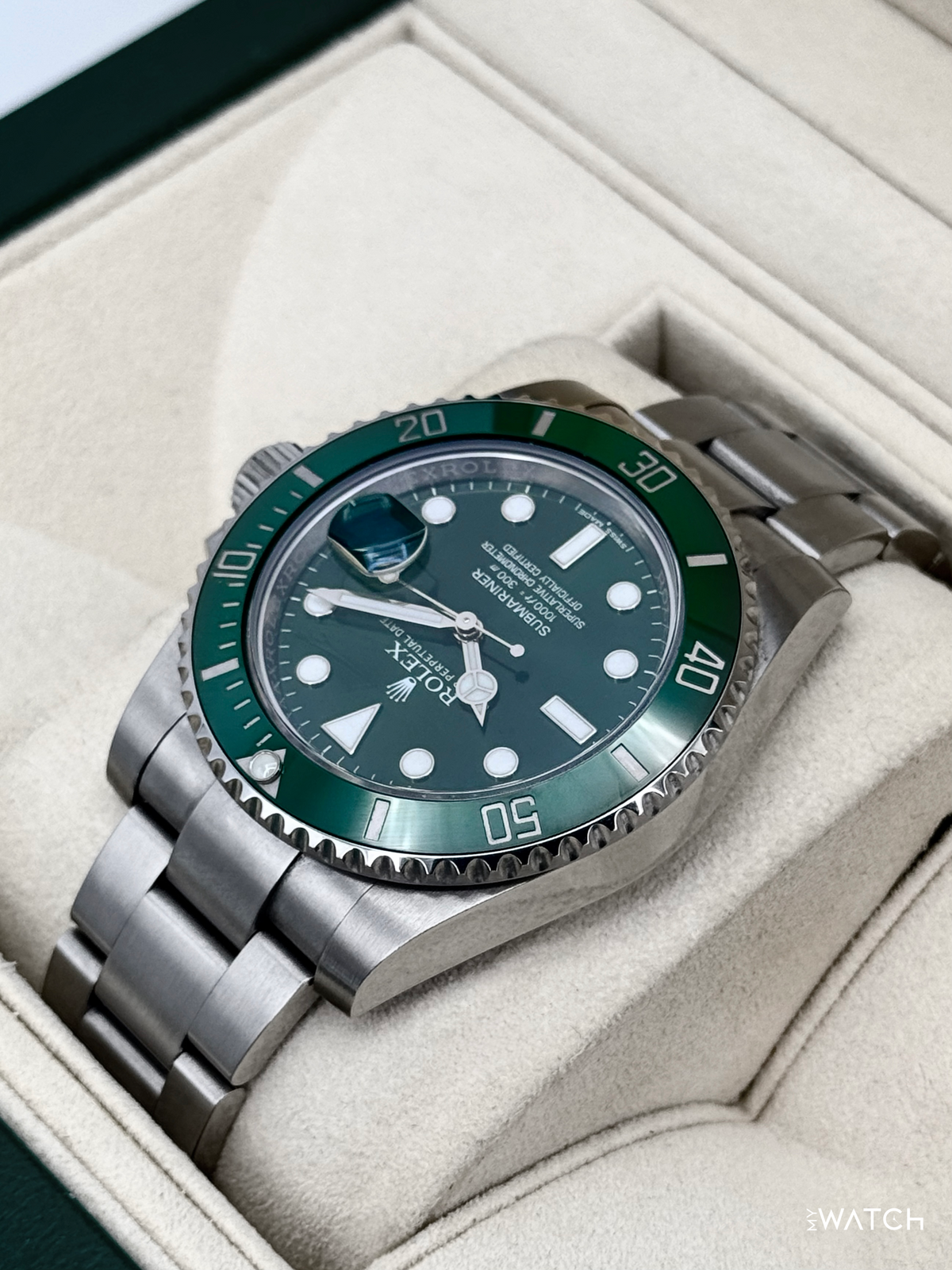 2015 Rolex Submariner “Hulk” 40mm 116610LV Green Dial