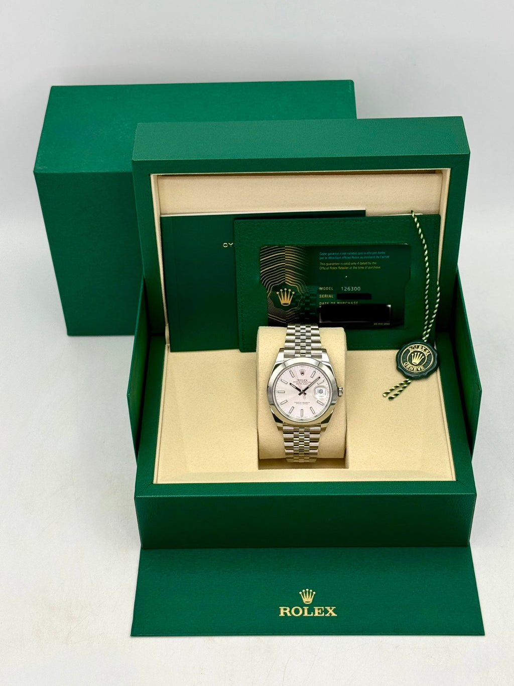 2026 Rolex Datejust 41mm 126300 Stainless Steel Jubilee Silver Dial