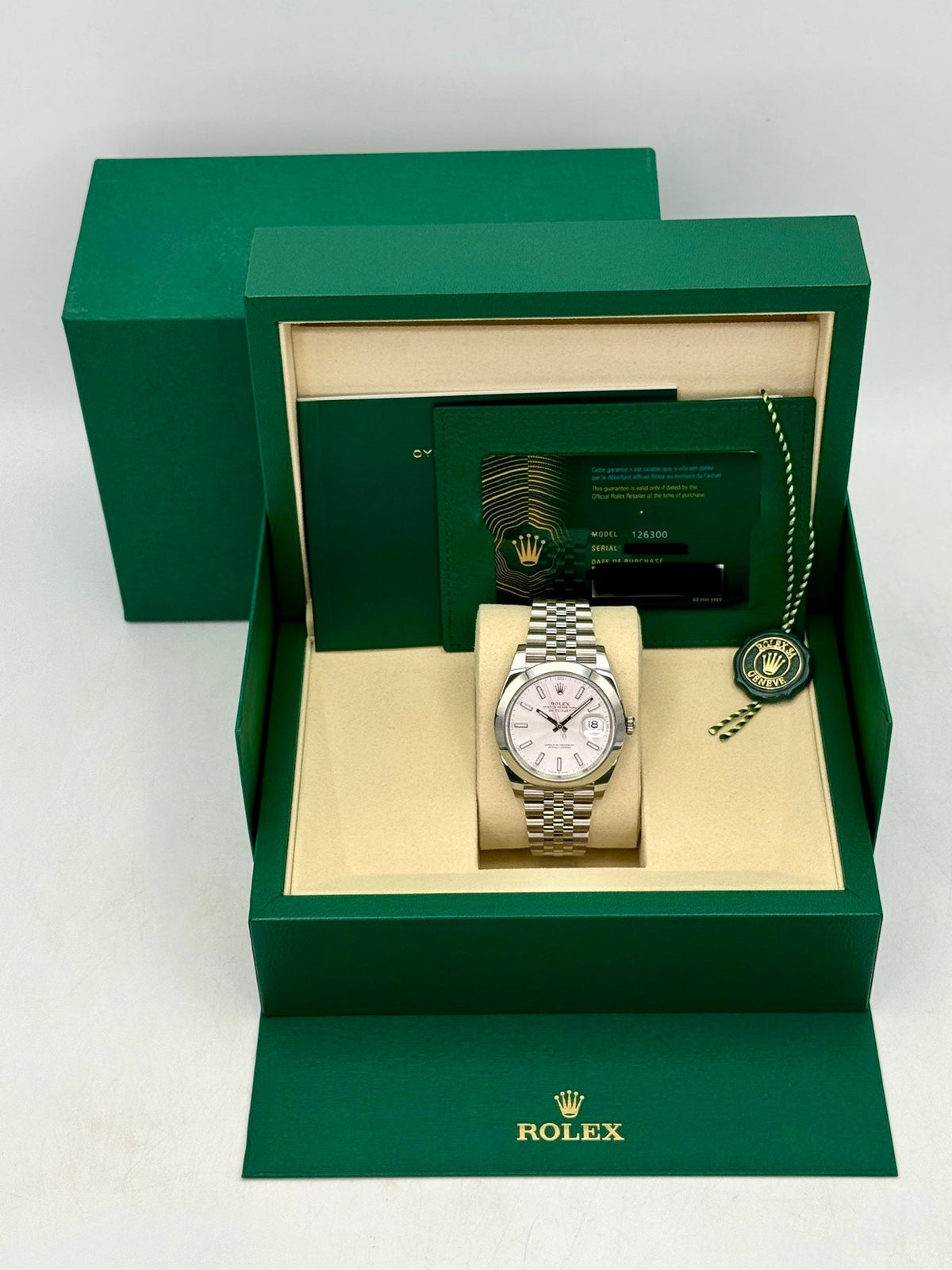 2026 Rolex Datejust 41mm 126300 Stainless Steel Jubilee Silver Dial