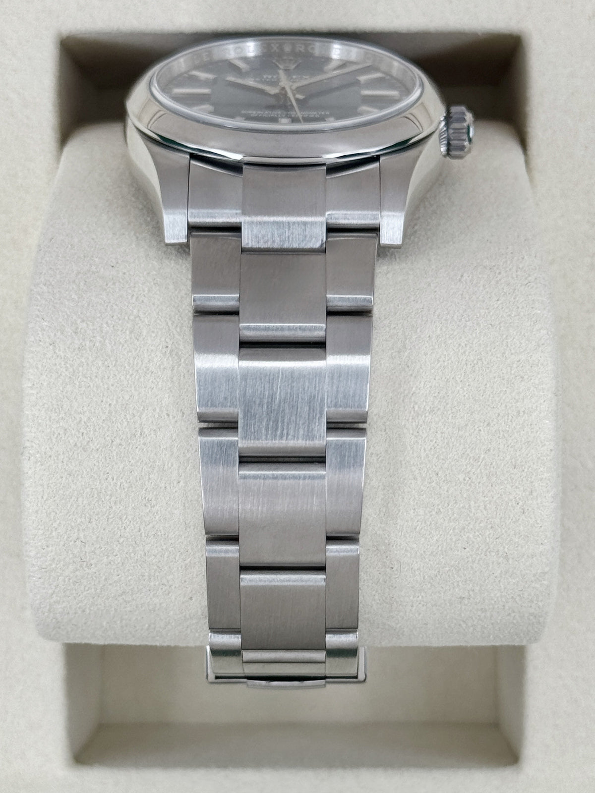 NEW 2026 Rolex Oyster Perpetual 34mm 124200 Stainless Steel Med Blue Dial