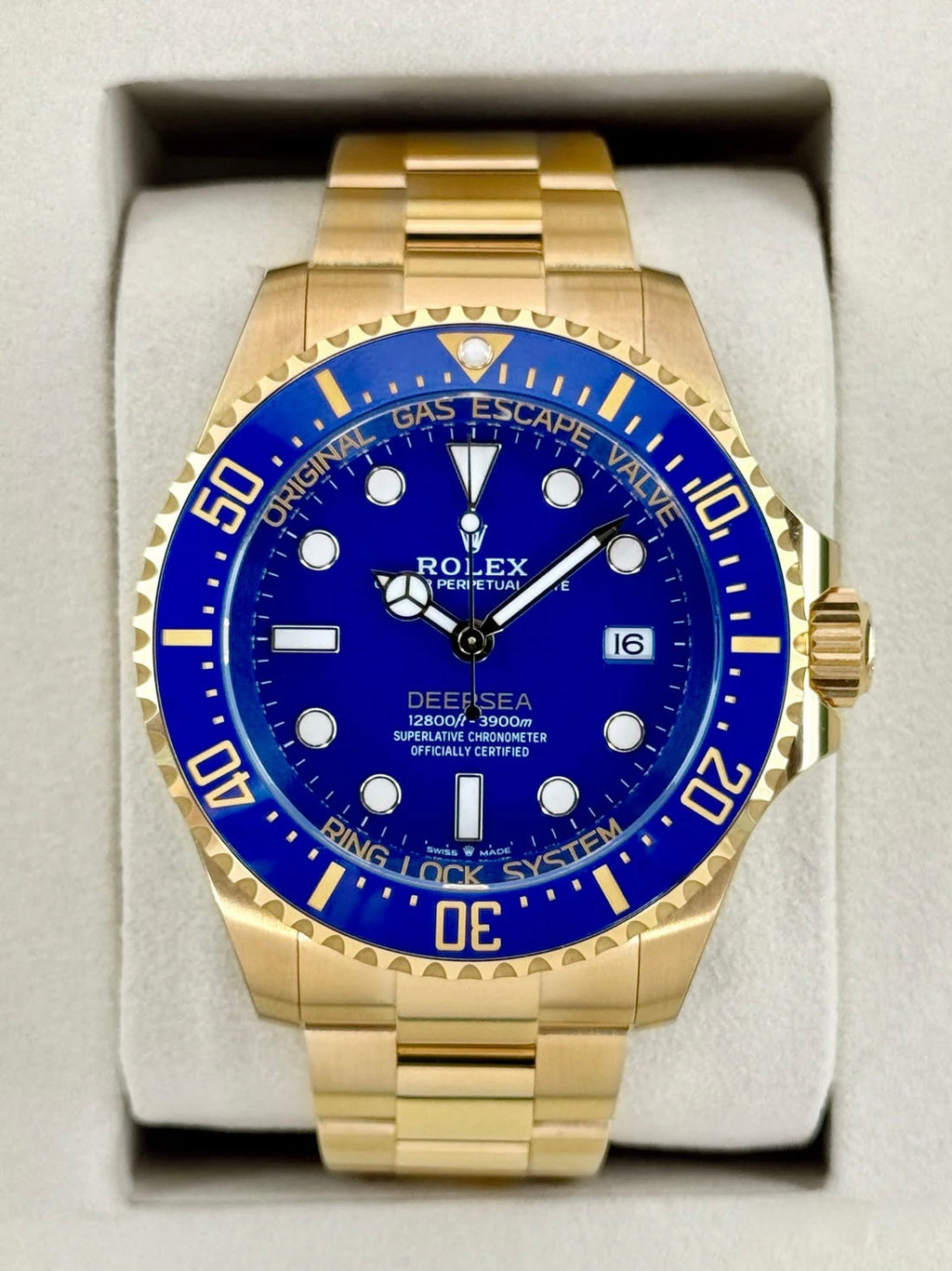 NEW 2026 Rolex Deepsea 44mm 136668LB 18K Yellow Gold Blue Dial