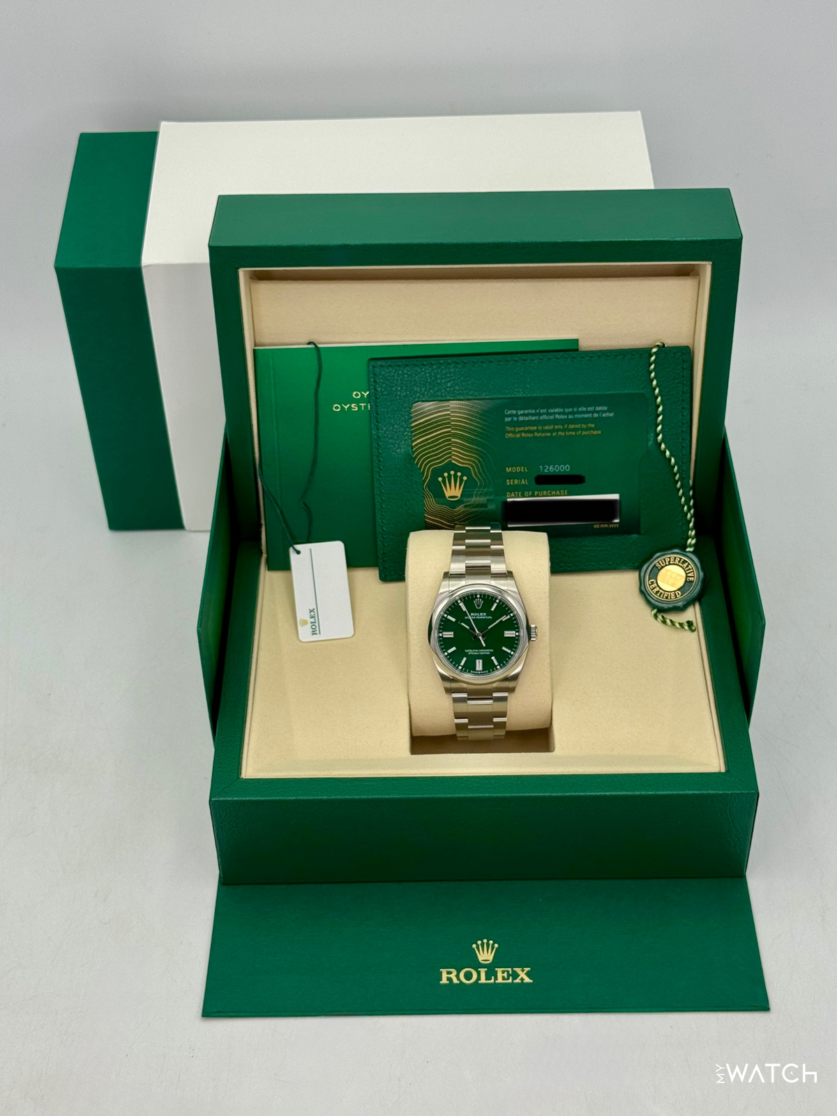 NEW 2026 Rolex Oyster Perpetual 36mm 126000 Green Dial