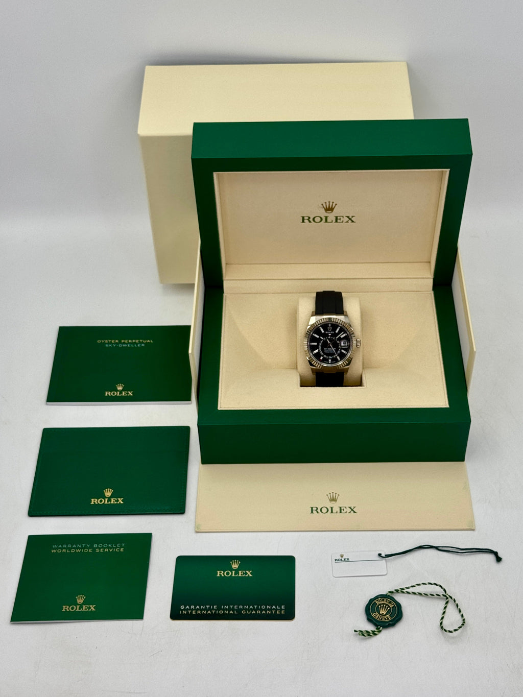 2024 Rolex Sky-Dweller 42mm 336239 White Gold Oysterflex Black Dial