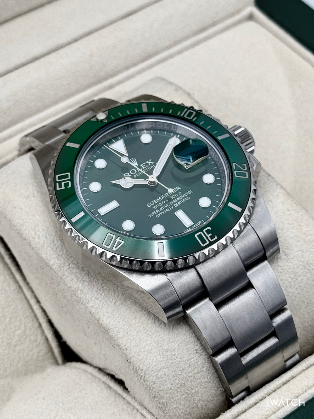 2015 Rolex Submariner “Hulk” 40mm 116610LV Green Dial