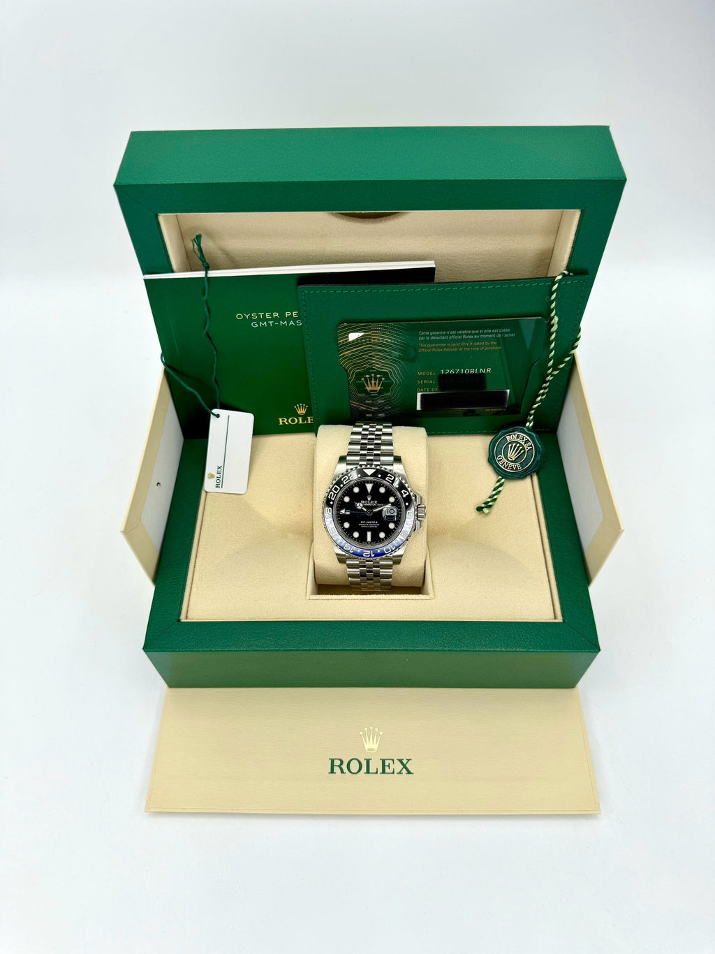 NEW 2022 Rolex GMT-Master II "Batgirl" 40mm 126710BLNR Jubilee Black Dial