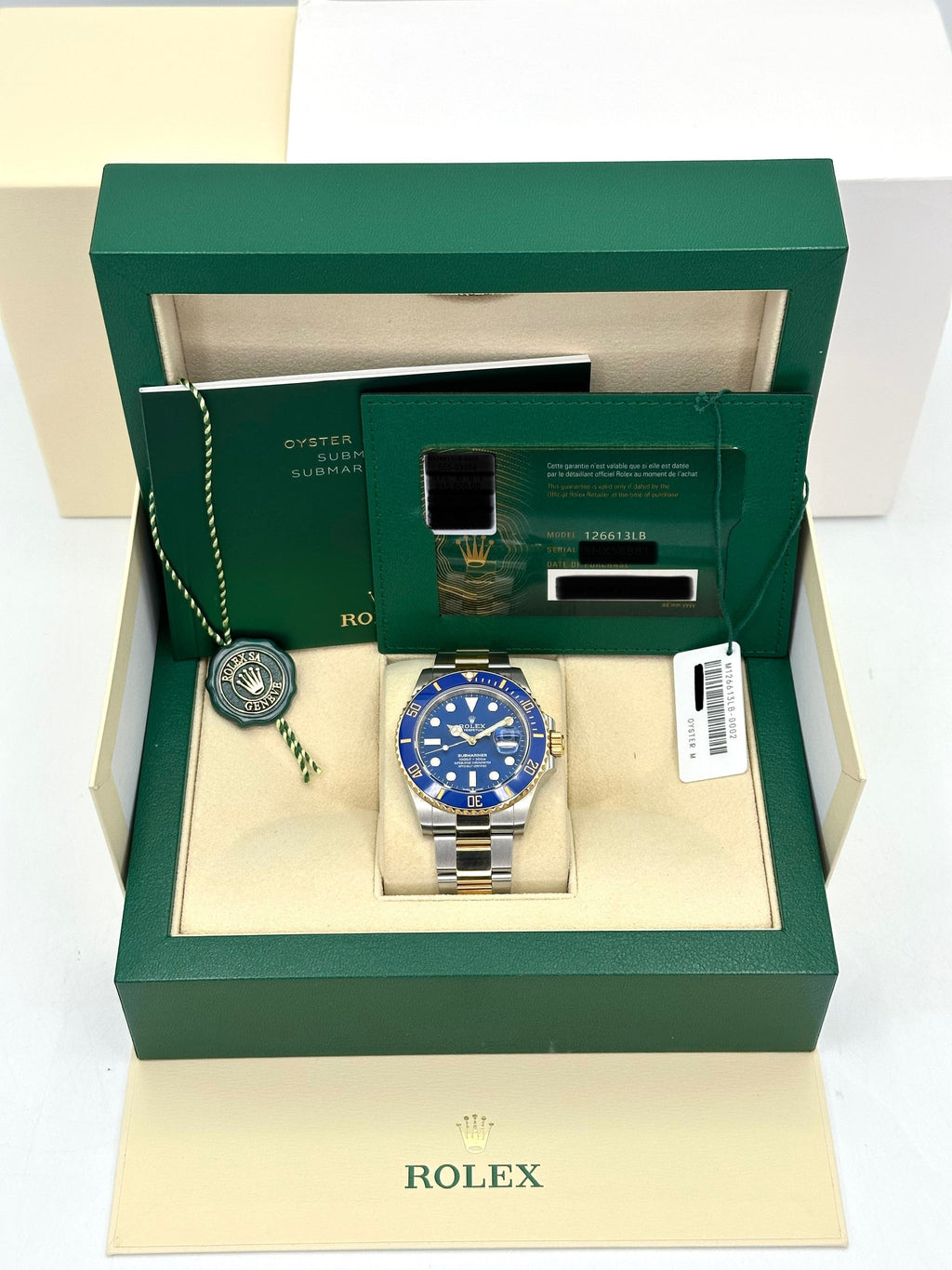 2024 Rolex Submariner "Bluesy" 41mm 126613LB Two-Tone Blue Dial