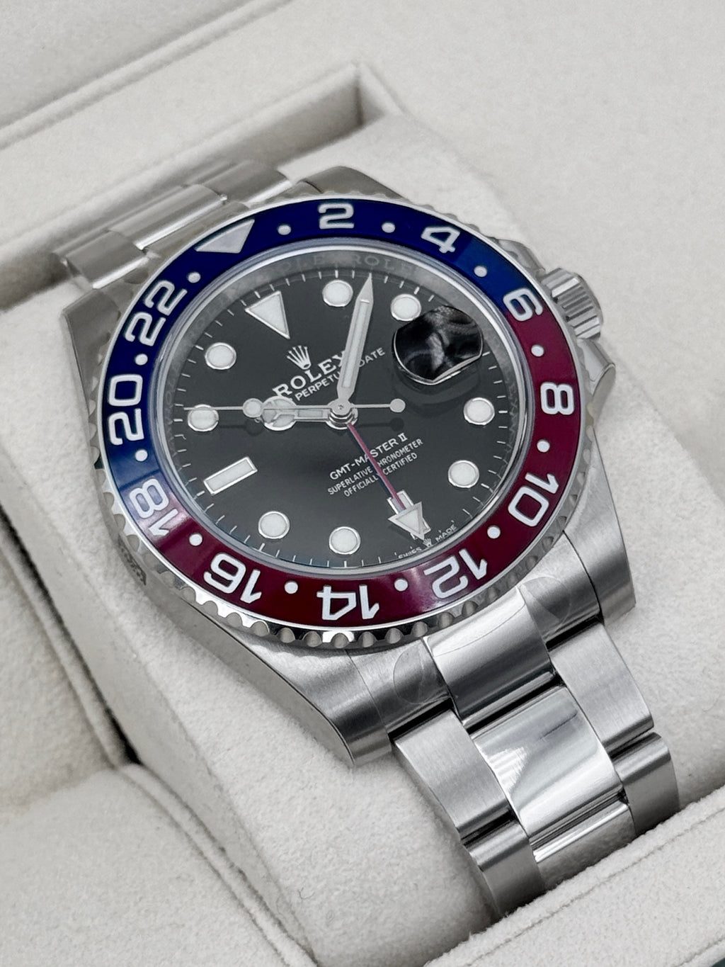 NEW OLD STOCK 2021 Rolex GMT-Master II "Pepsi" 40mm 126710BLRO Oyster (STICKERED)