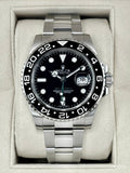 2018 Rolex GMT-Master II 40mm 116710LN Stainless Steel Black Dial