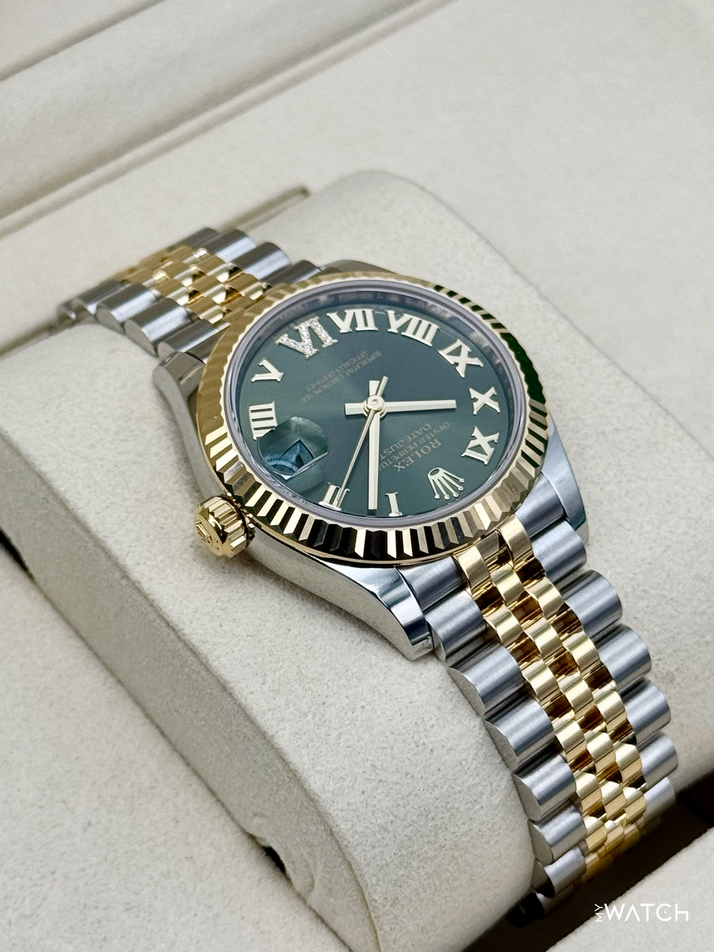 NEW 2026 Rolex Ladies Datejust 31mm 278273 Two-Tone Jubilee Green Dial