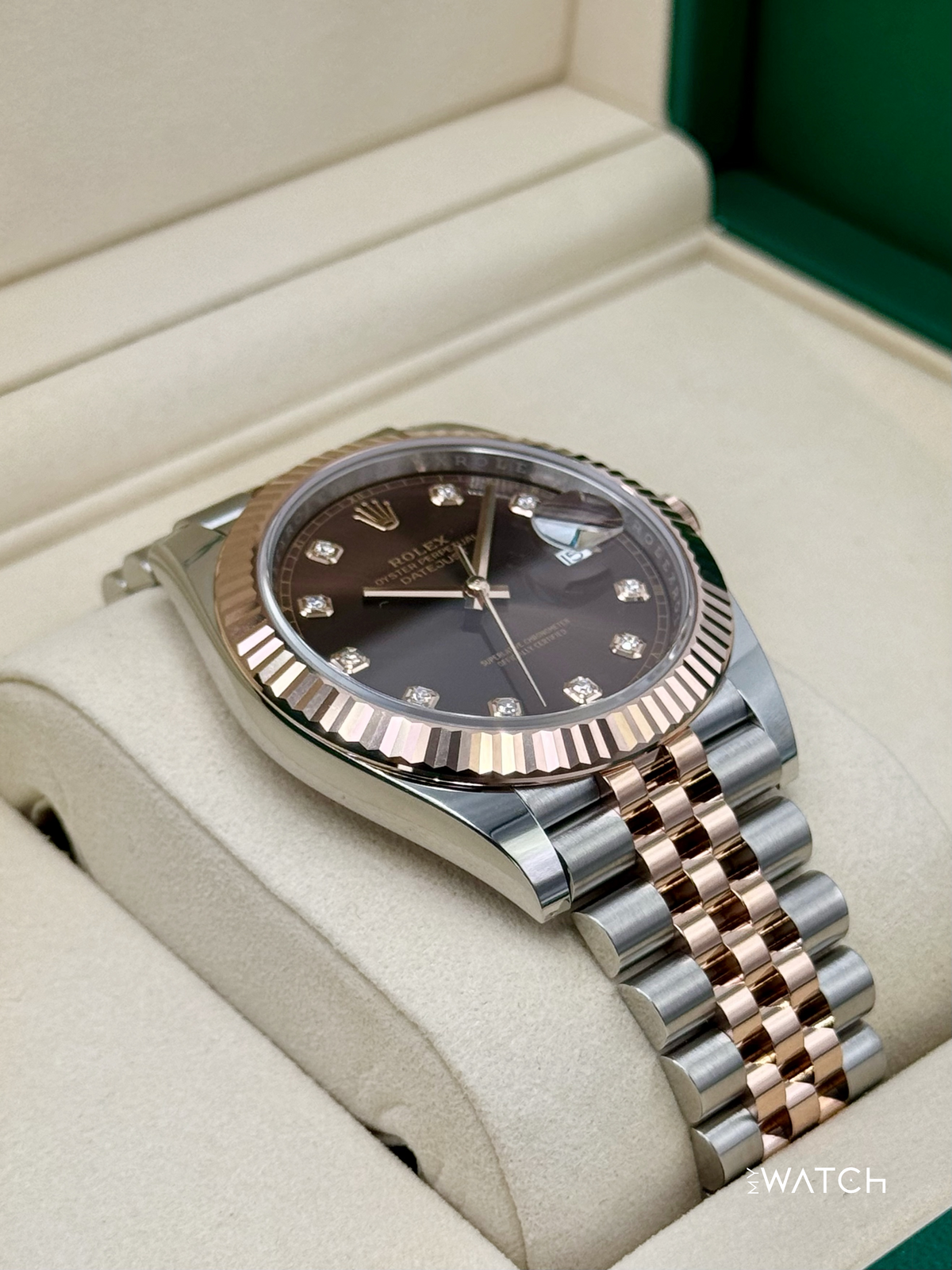 NEW 2026 Rolex Datejust 41mm 126331 Two-Tone Chocolate Diamond Dial