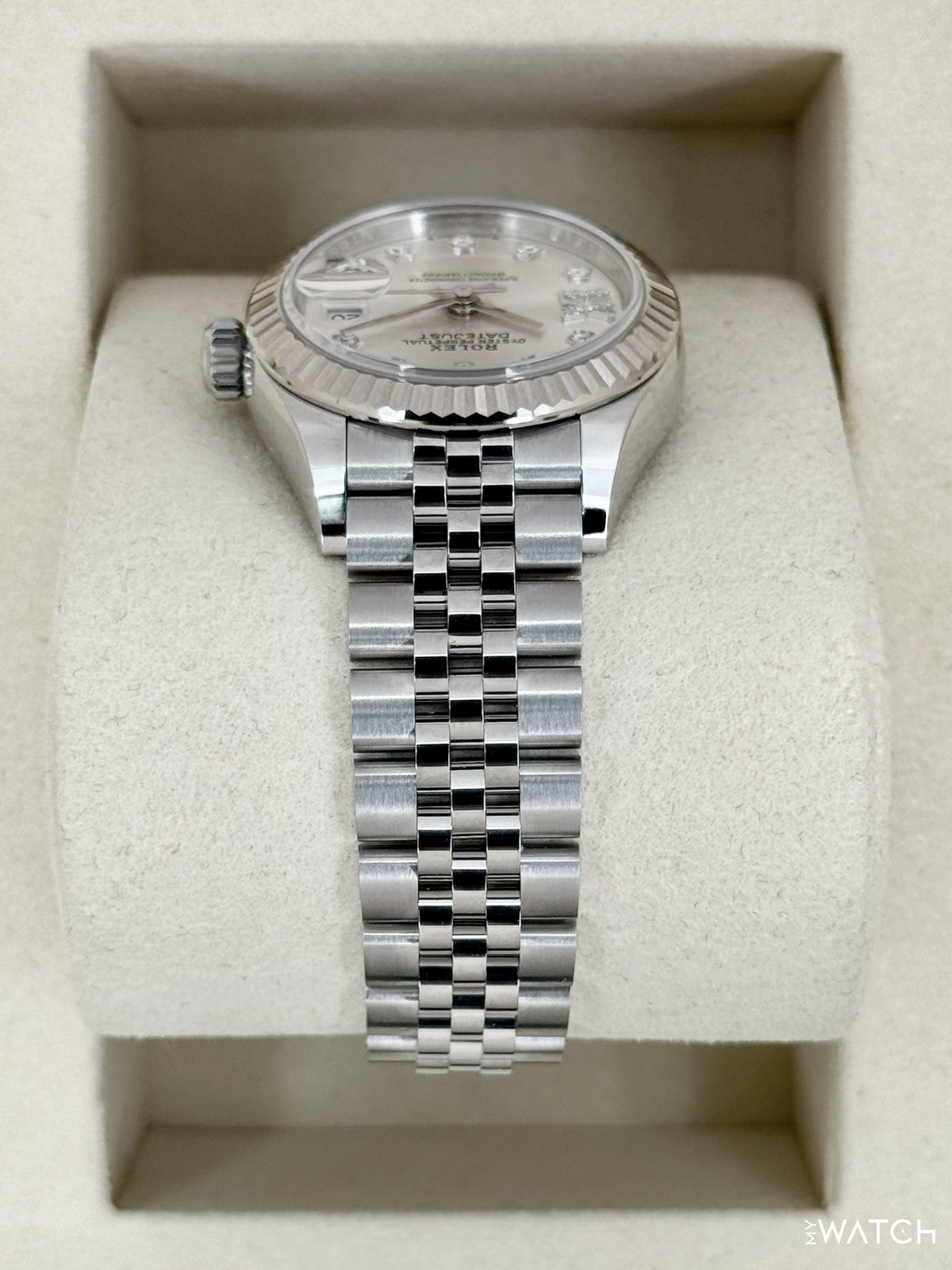 NEW 2025 Rolex Lady Datejust 28mm 279174 Stainless Steel Jubilee Silver Star Diamond Dial
