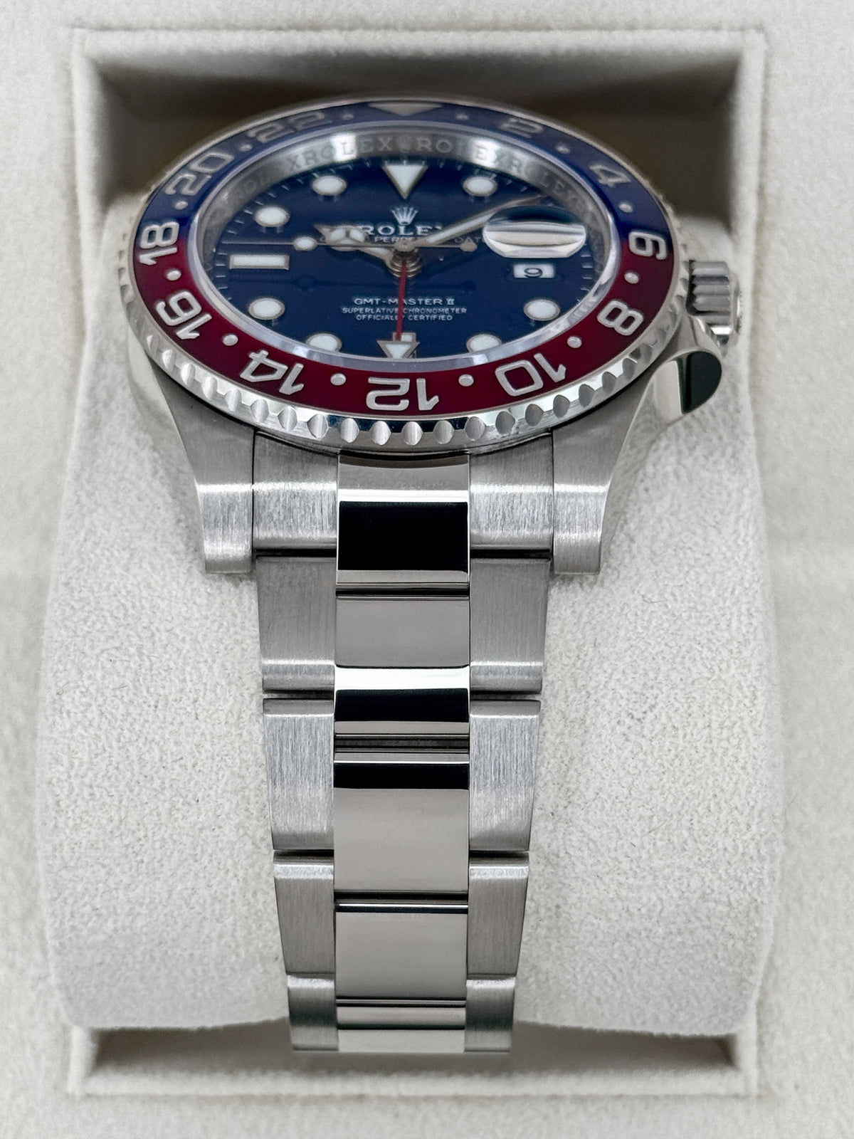 2021 Rolex GMT-Master II "Pepsi" 40mm 126719BLRO White Gold Blue Dial