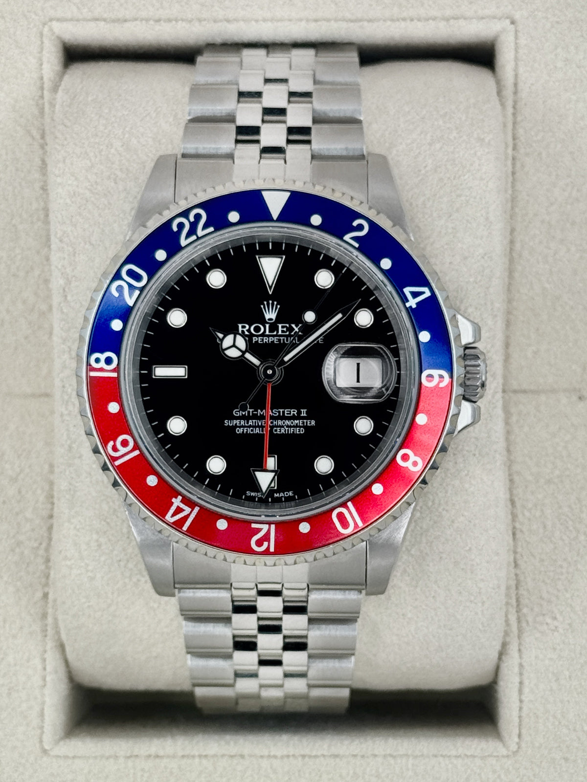 2004 Rolex GMT-Master II "Pepsi/Coke/Black" 40mm 16710LN Jubilee (CPO)