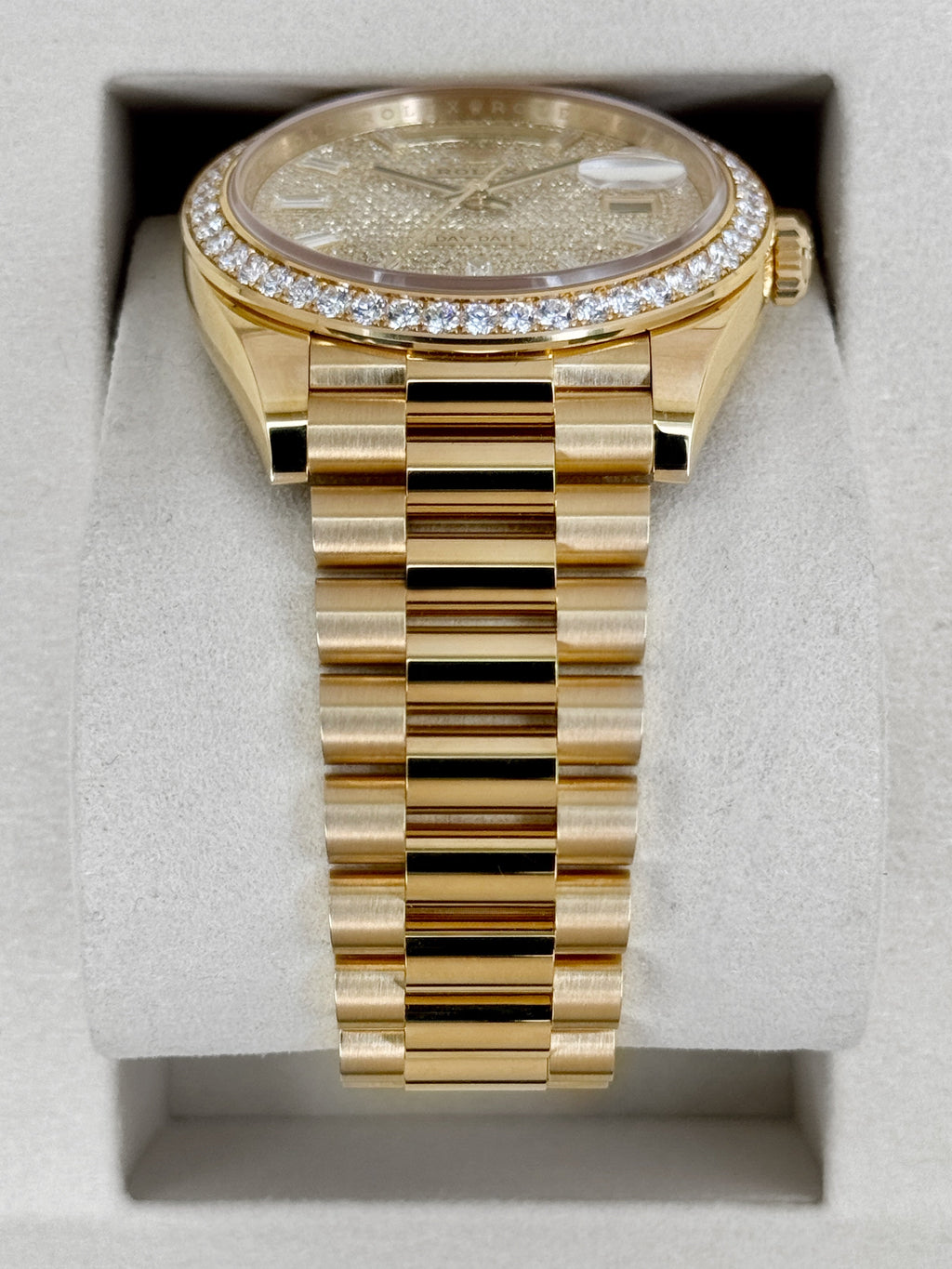NEW 2026 Rolex Day-Date 40mm 228348RBR Diamond Paved Dial