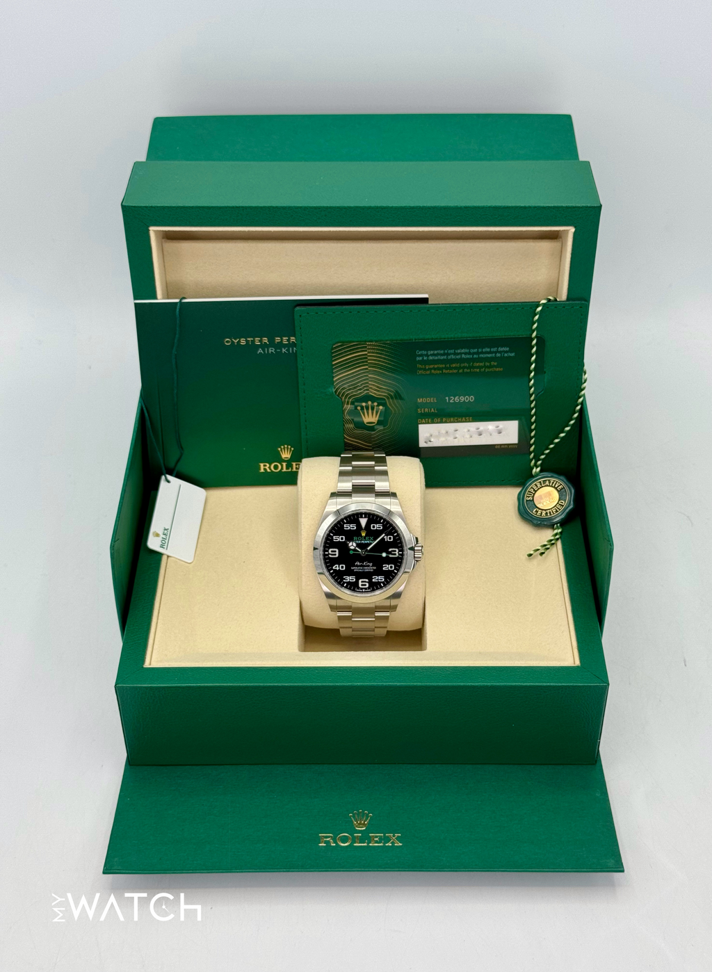 NEW 2026 Rolex Air-King 40mm 126900 Stainless Steel Black Dial