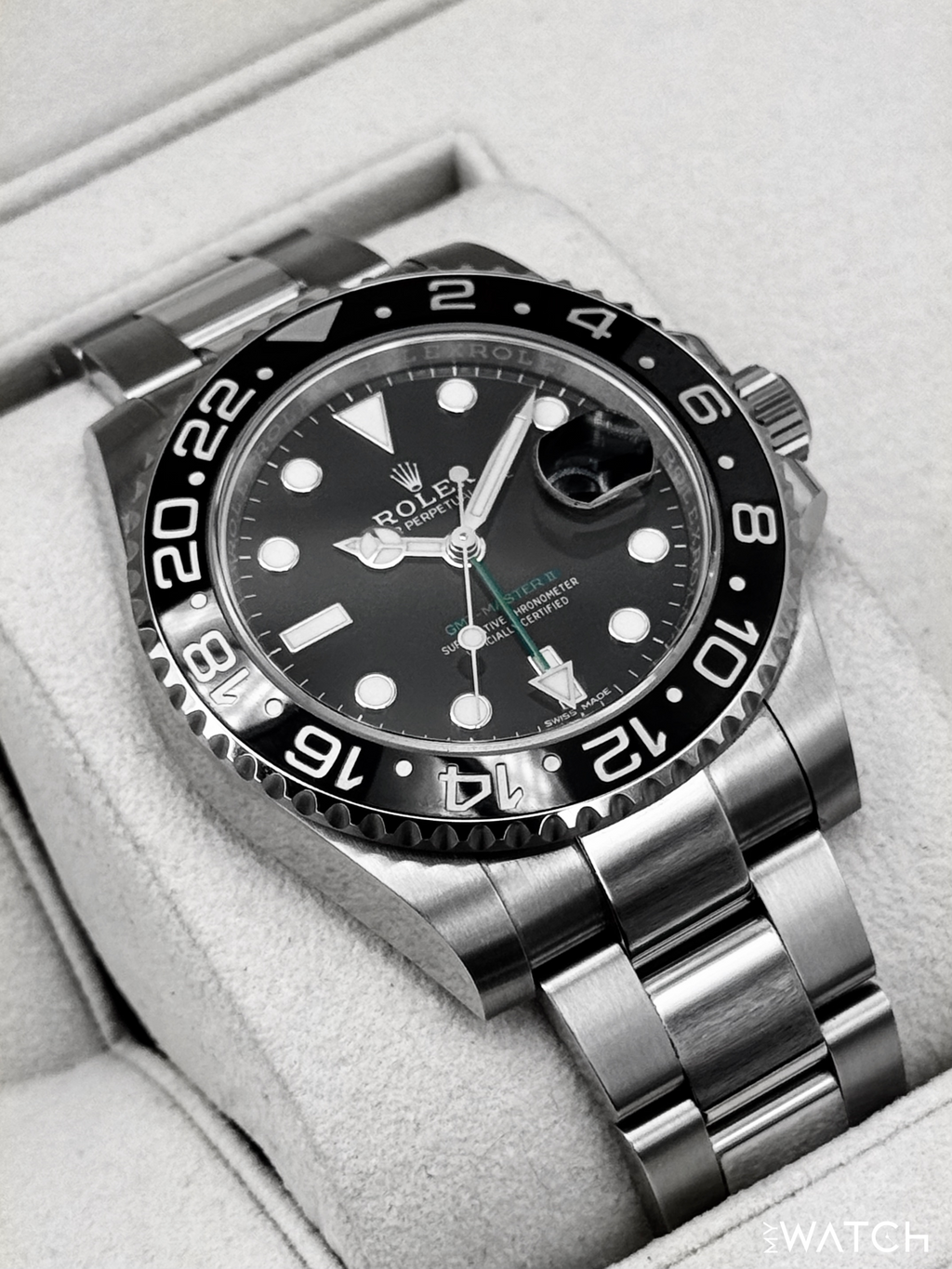 2018 Rolex GMT-Master II 40mm 116710LN Stainless Steel Black Dial