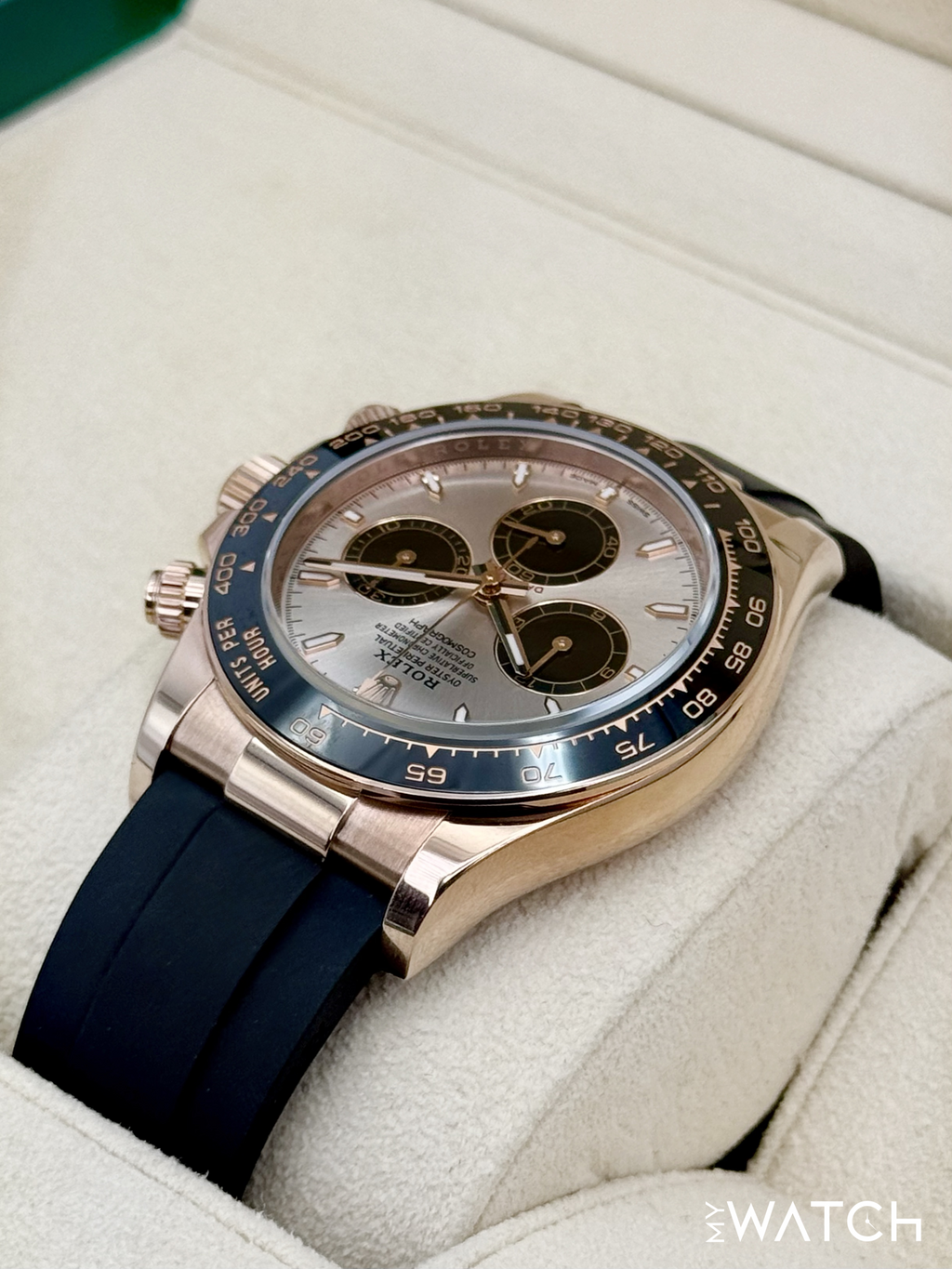 NEW 2025 Rolex Daytona 40mm 126515LN Rose Gold Oysterflex Sundust Dial