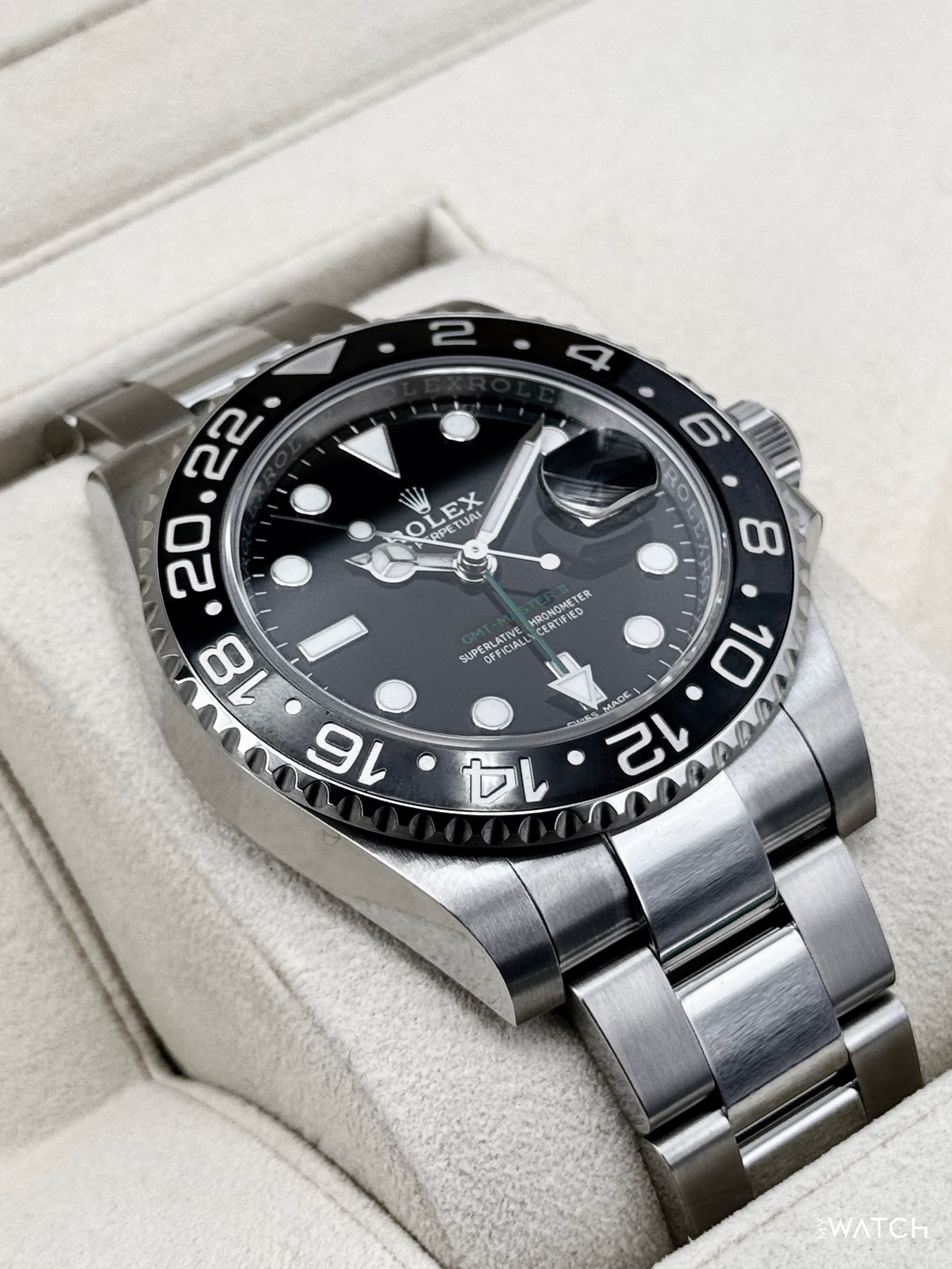 2018 Rolex GMT-Master II 40mm 116710LN Stainless Steel Black Dial