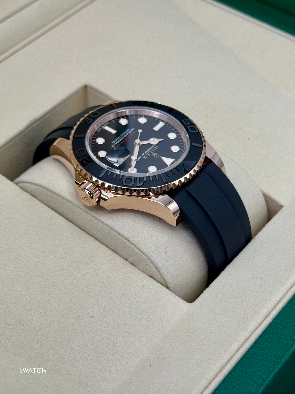 NEW 2026 Rolex Yacht-Master 40mm 126655 Rose Gold Oysterflex Black Dial