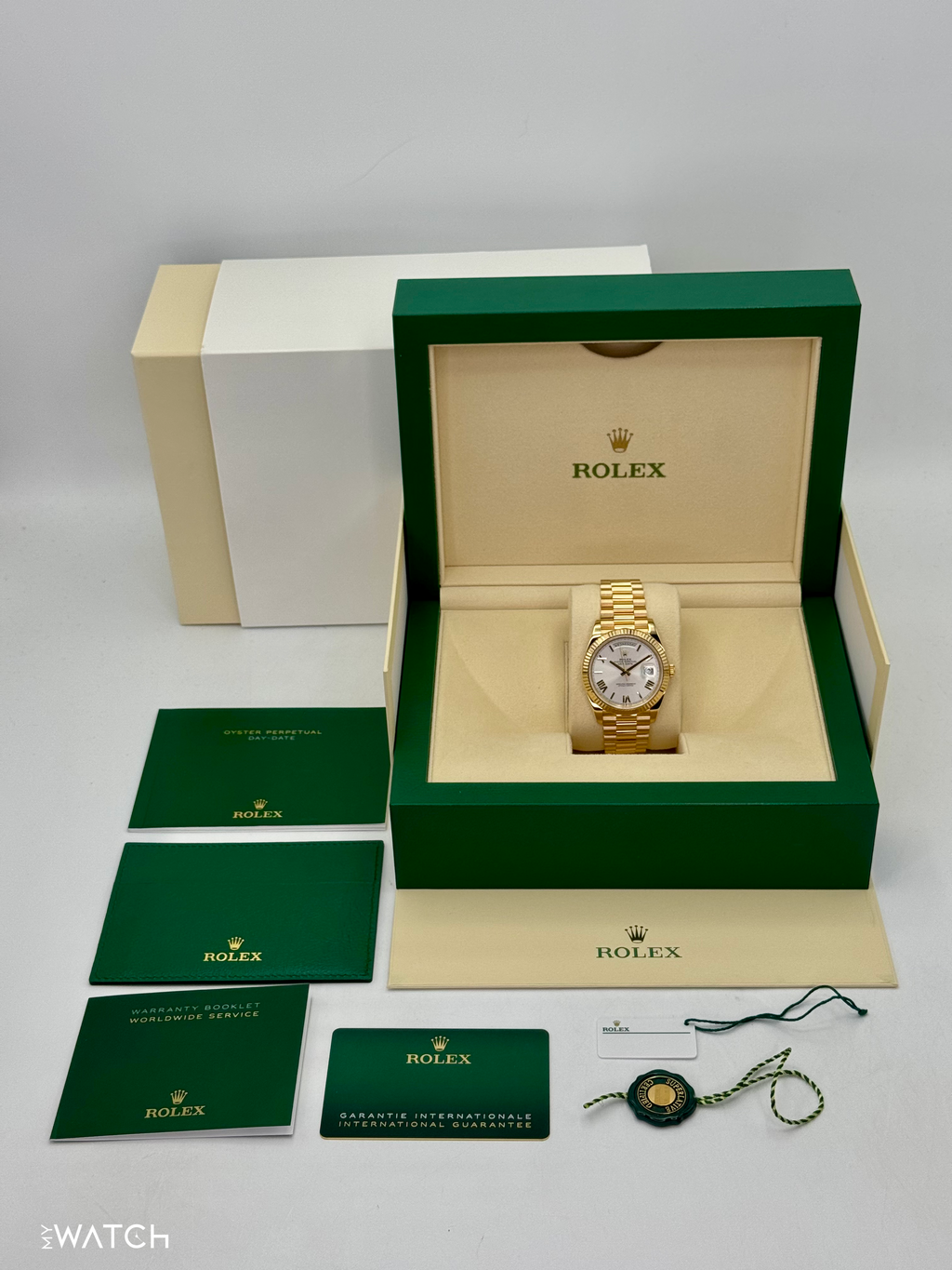 2023 Rolex Day-Date 40mm 228238 Presidential Silver Dial