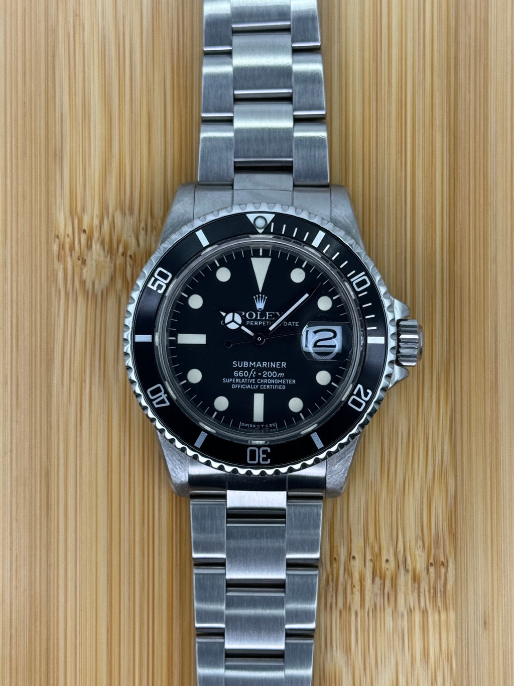 1978 Rolex Submariner Date 40mm 1680 Stainless Steel Black Dial VINTAGE