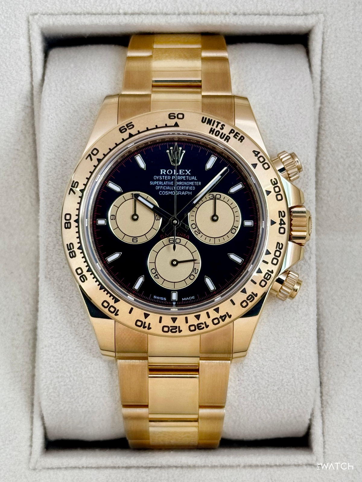 2024 Rolex Daytona "Paul Newman" 40mm 126508 Yellow Gold Black Dial